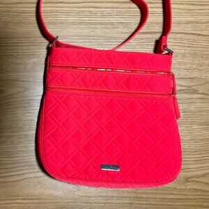 Vera Bradley Crossbody Bag – Bright Red Quilted Nylon